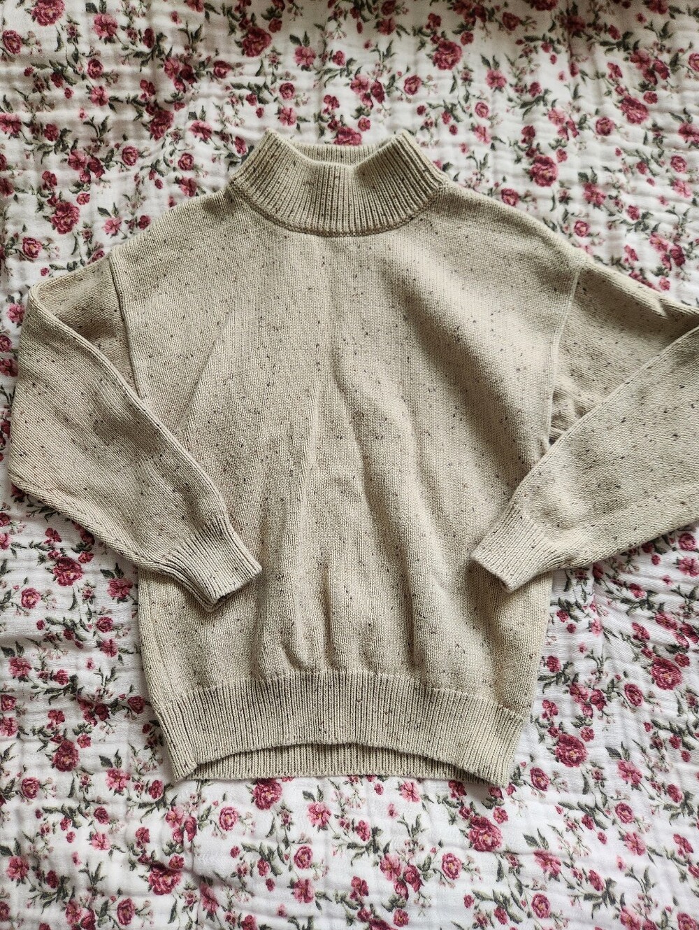 Jamie Kay Bboys Cozy Cream Mock Neck Sweater Size 6